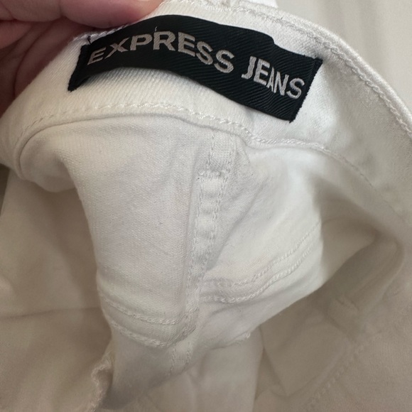 White stylish skinny jeans with rips - Picture 5 of 6